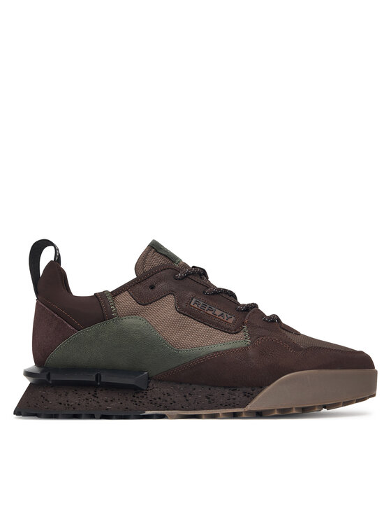 REPLAY Sneakersy REPLAY GMS1P.000.C002TL Brązowy