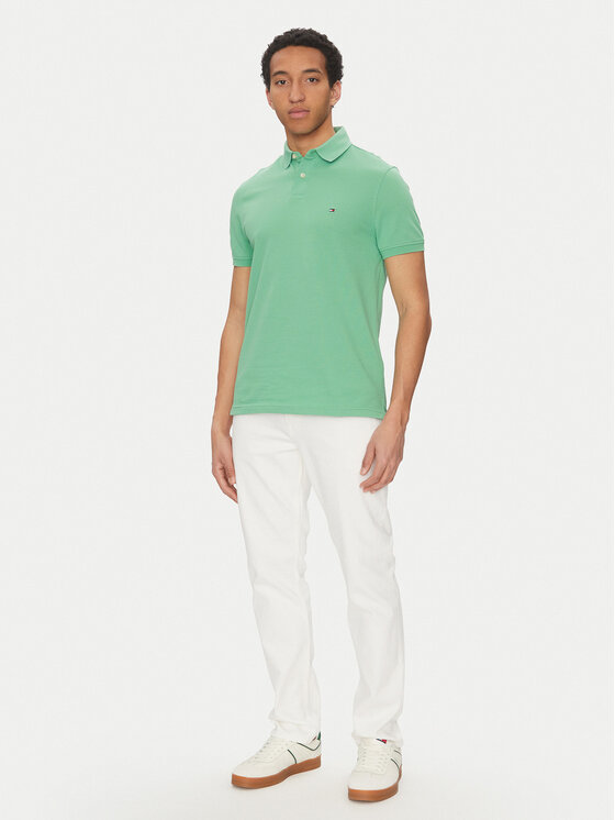 Tommy Hilfiger Tommy Hilfiger Polo 1985 MW0MW17770 Zelena Regular Fit