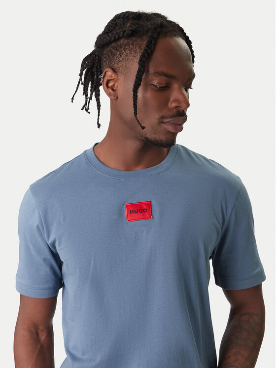 HUGO HUGO Camiseta Diragolino 50447978 Azul Regular Fit