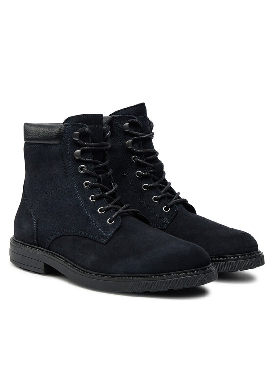 Tommy Hilfiger Zābaki Tommy Hilfiger Outdoor Suede FM0FM05193 Tumši zils