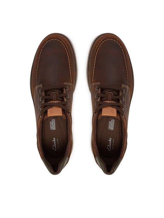 Clarks Туфлі Clarks Mullan Moc 26184427 Коричневий