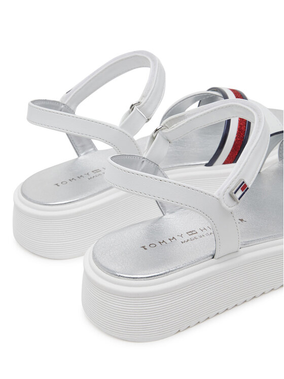 Tommy Hilfiger Sandali Tommy Hilfiger Sandal T4A2-33799-0273 S Bianco