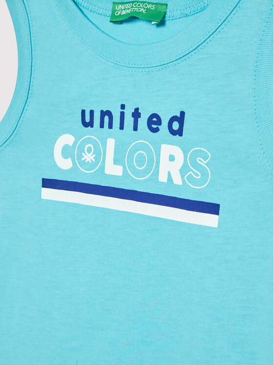 United Colors Of Benetton United Colors Of Benetton Топ 3I1XGH002 Голубий Regular Fit