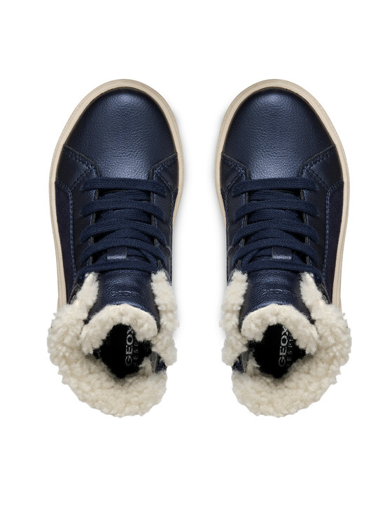 Geox Ghete Geox J Theleven Girl B Ab J46HTA 077BC C4021 S Bleumarin