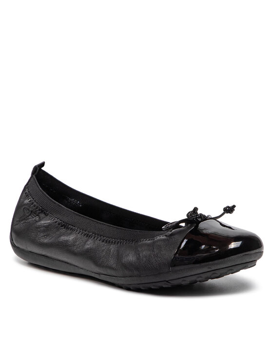 Geox Baleriny Geox J Piuma Bal F J11B0F 03902 C9999 D Czarny