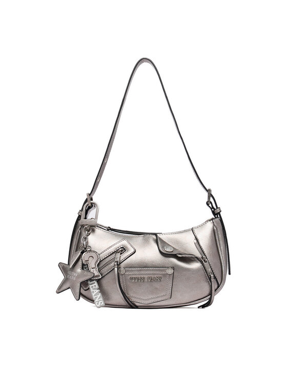 Guess Jeans Torbica Guess Jeans CEO-GUESS-S-006-10 Srebrna