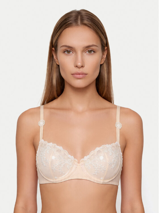 Simone Pérèle Simone Pérèle Pusiau dengta (balcony bra) liemenėlė Délice 12X330 Rožinė