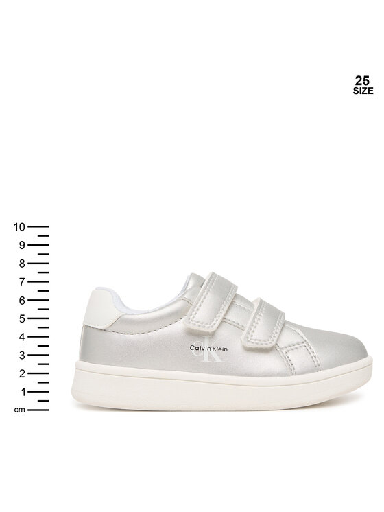 Calvin Klein Zapatillas Calvin Klein Low Cut Velcro V1A9-83205-0376 M Plata