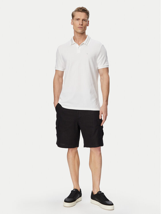 Calvin Klein Jeans Calvin Klein Jeans Polo Monogram LV04RC276G Blanco Slim Fit