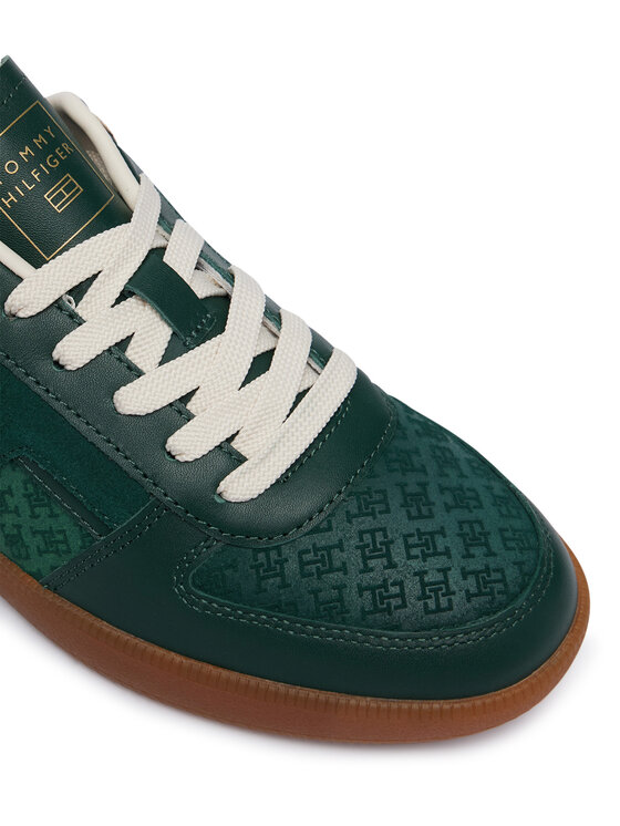Tommy Hilfiger Sneakersy Tommy Hilfiger Th Tribeca Sneaker Monogram FW0FW09691 Zelená