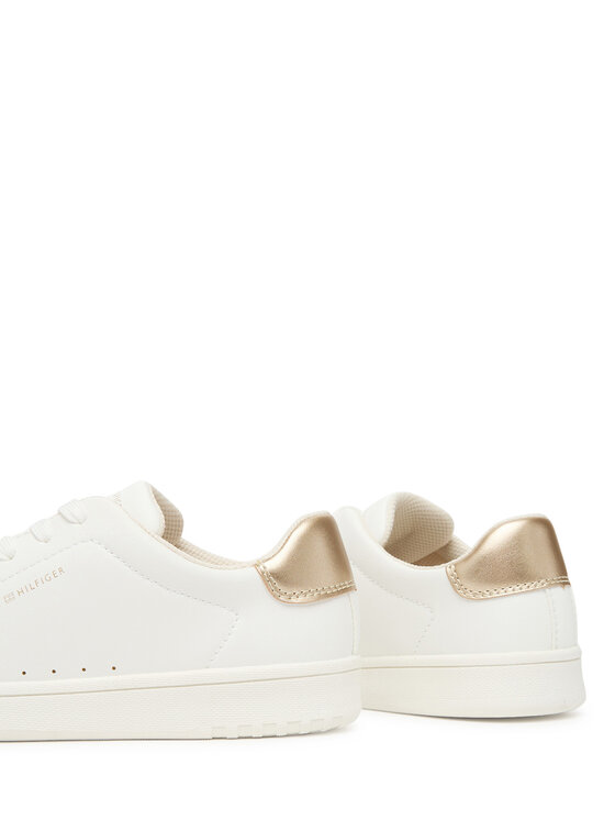 Tommy Hilfiger Sneakersy Tommy Hilfiger Low Cut Lace Up Sneaker T3A9-33976-1355 S Biela