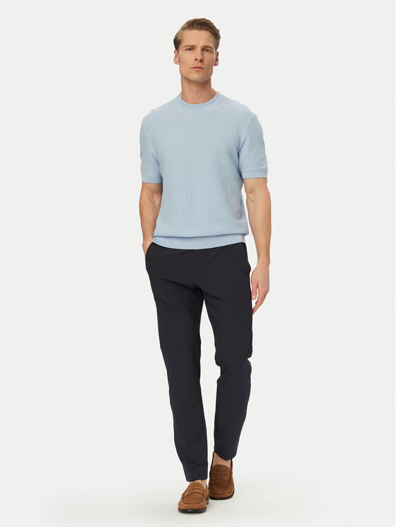 BOSS BOSS Maglione H-Nilton 50560468 Azzurro chiaro Regular Fit