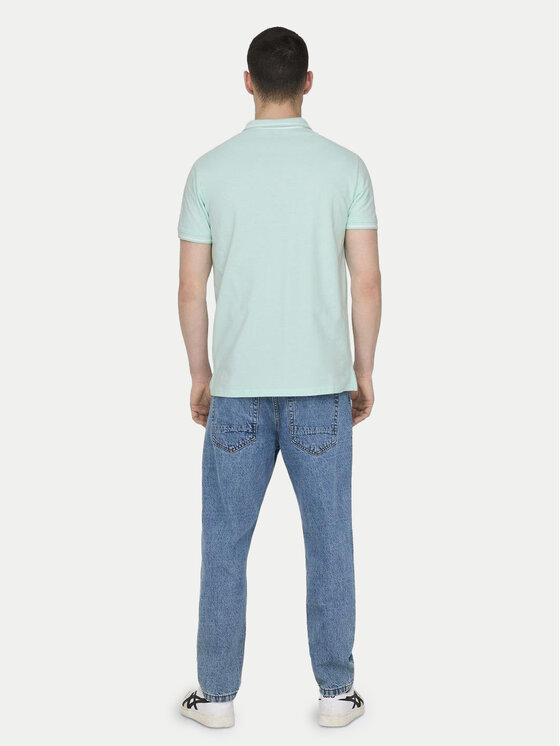 Only & Sons Only & Sons Pólóing Fletcher 22024827 Zöld Regular Fit