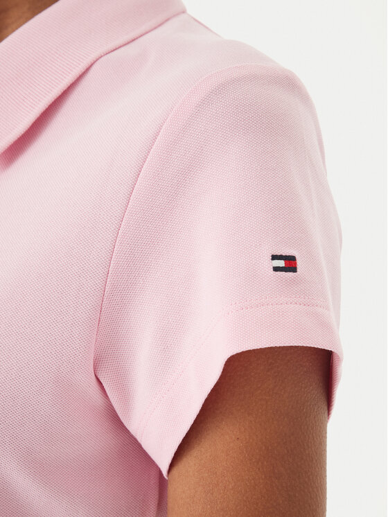 Tommy Hilfiger Tommy Hilfiger Polo 1985 Logo WW0WW49259 Rosa claro Slim Fit
