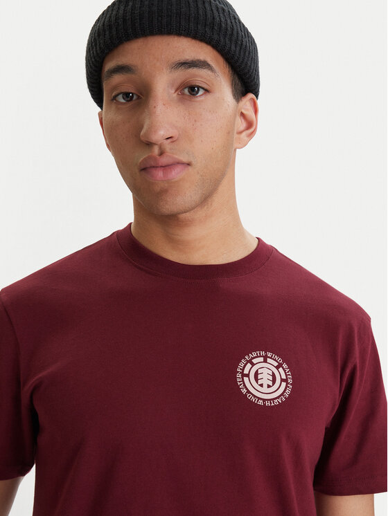 Element Element Camiseta Seal Bp ELYZT00596 Guinda/burdeos Regular Fit