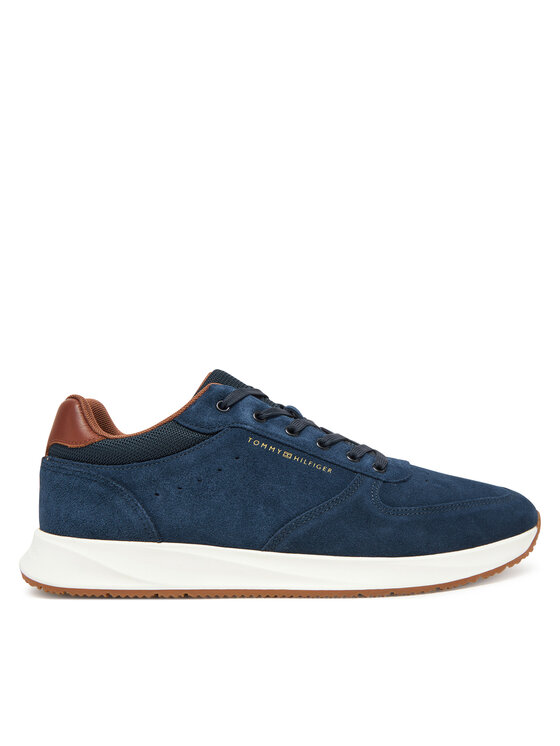 Tommy Hilfiger Laisvalaikio batai Tommy Hilfiger Premium Suede Hybrid FM0FM05690 Tamsiai mėlyna