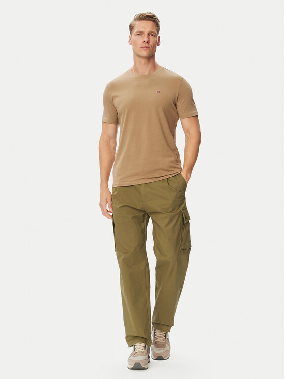 Napapijri Napapijri Camiseta Salis Ss NP0A4H8D Beis Regular Fit