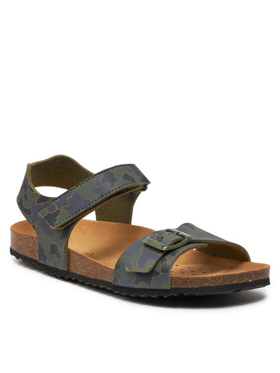 Geox Sandály Geox J Ghita Boy J028LB 00004 C0837 D Khaki
