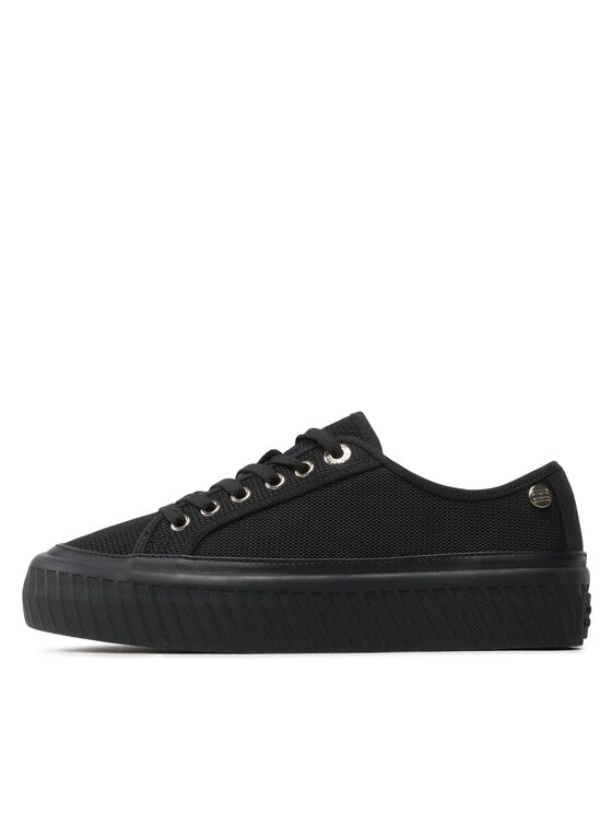 Tommy Hilfiger Tenisice Tommy Hilfiger Platform Vulcanized Sneaker FW0FW07156 Crna