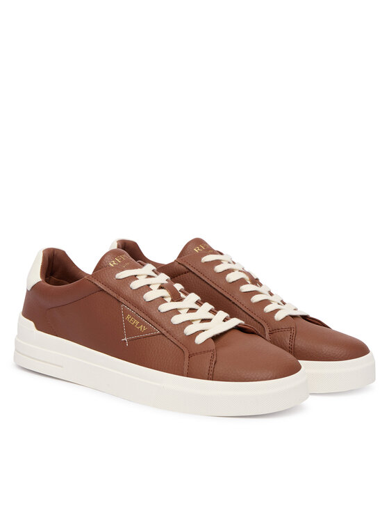 REPLAY Sneakersy REPLAY GMZ7D.000.C0001L Brązowy