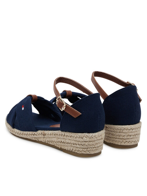 Tommy Hilfiger Espadrilky Tommy Hilfiger T3A7-33801-0048 M Tmavomodrá