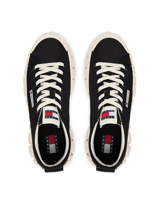 Tommy Jeans Сникърси Tommy Jeans Tjw Flatform Chunky Sneaker EN0EN03036 Черен