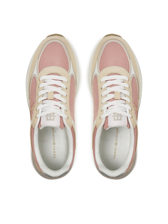 Tommy Hilfiger Sneakersy Tommy Hilfiger Casual Fashion Runner Mix FW0FW08324 Farebná