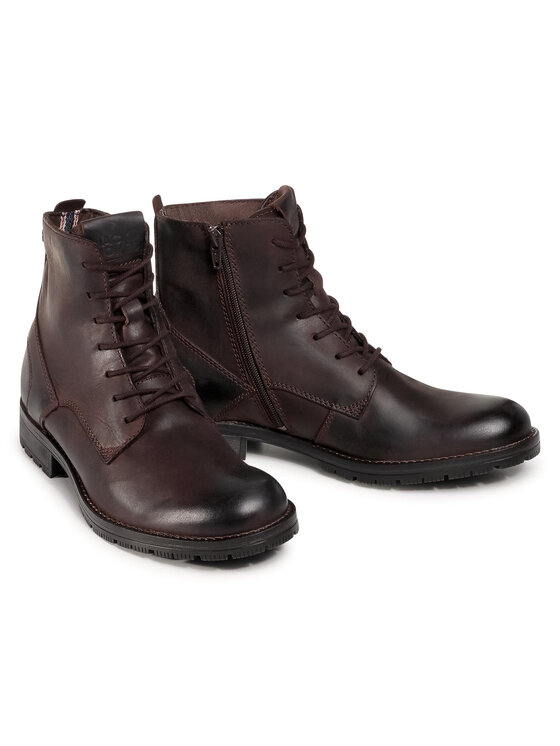 Jack & Jones Kozačky Jack & Jones Jfworca 12159498 Hnědá