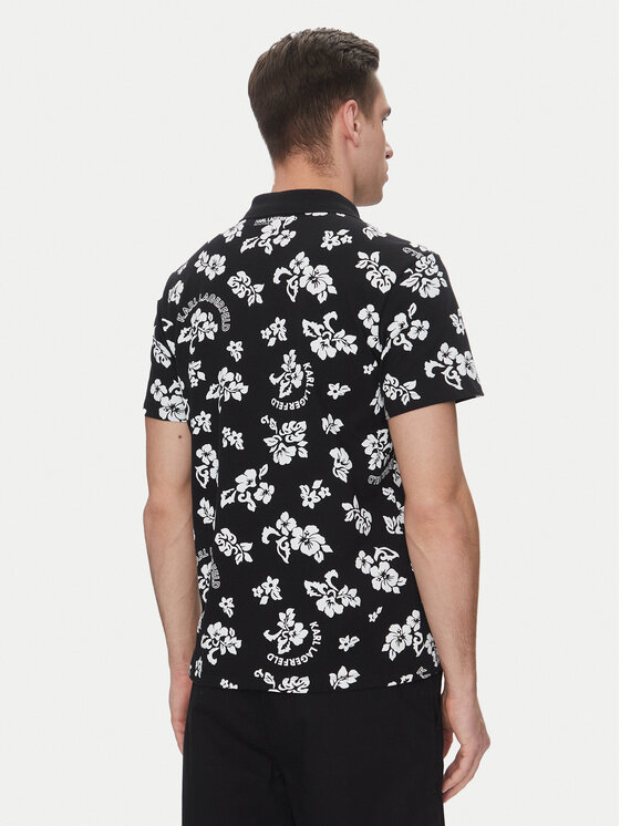 KARL LAGERFELD KARL LAGERFELD Polo marškinėliai A2M46036 Juoda Regular Fit