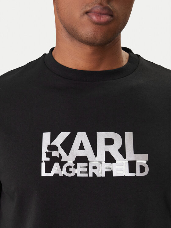 KARL LAGERFELD KARL LAGERFELD Camiseta 755780 500235 Negro Regular Fit