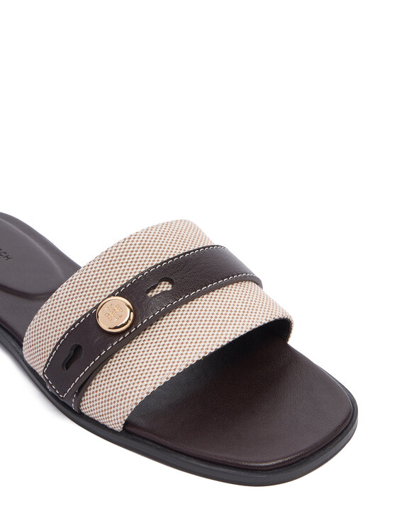 Tory Burch Шльопанці Tory Burch Romy Slide 183307 Коричневий