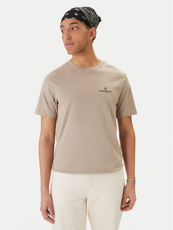 Element Element Camiseta Bigfoot Walking ELYZT00584 Beis Regular Fit