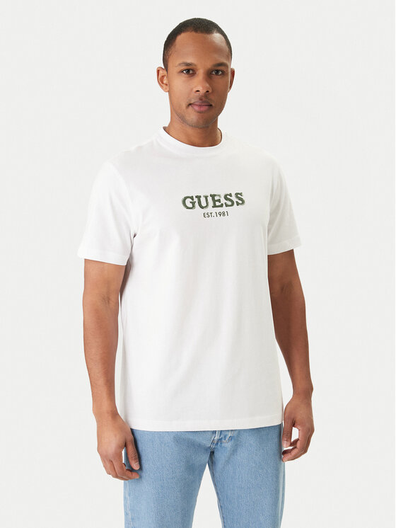 Guess Guess Футболка M6GI16 K3032 Білий Regular Fit