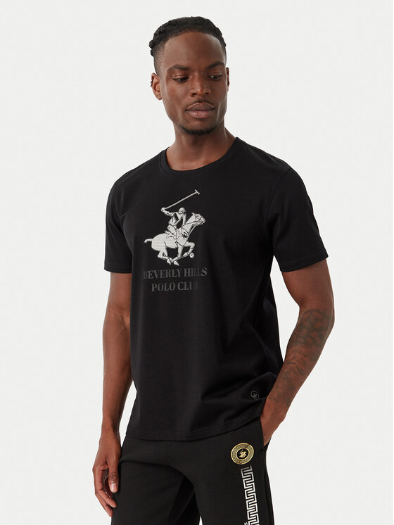 Beverly Hills Polo Club Beverly Hills Polo Club Camiseta M1619-HR Negro Regular Fit