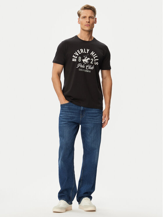 Beverly Hills Polo Club Beverly Hills Polo Club Футболка P-SS26M-TS1290 Чорний Regular Fit