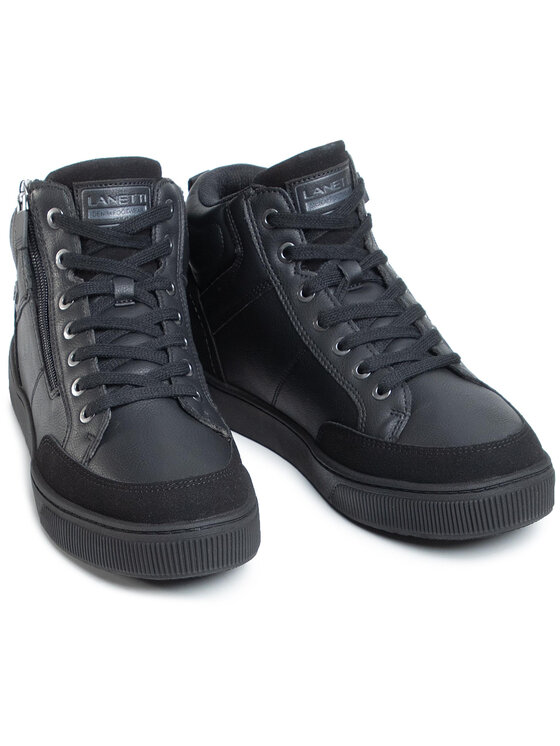 Lanetti Sneakersy Lanetti MP07-91339-01 Czarny