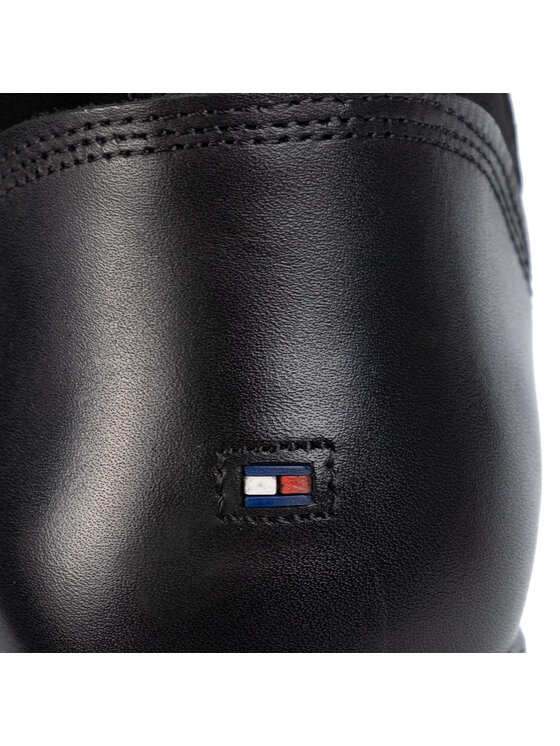 Tommy Hilfiger Stivali al ginocchio Tommy Hilfiger Essential Suede Longboot FW0FW04322 Nero