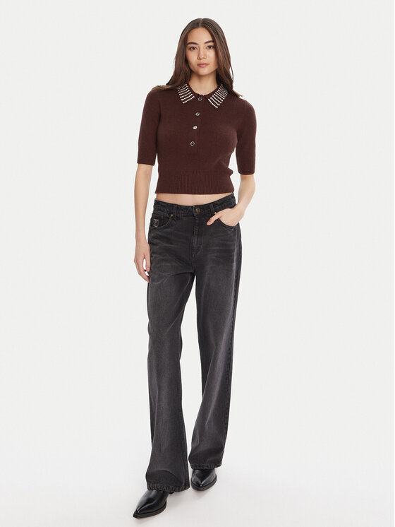 PINKO PINKO Поло Emilia 105745 A2S4 Коричневий Regular Fit