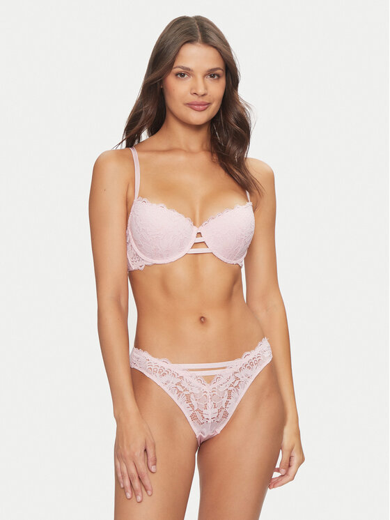 Hunkemöller Hunkemöller Nedrček s kostjo Andrea 205411 Roza
