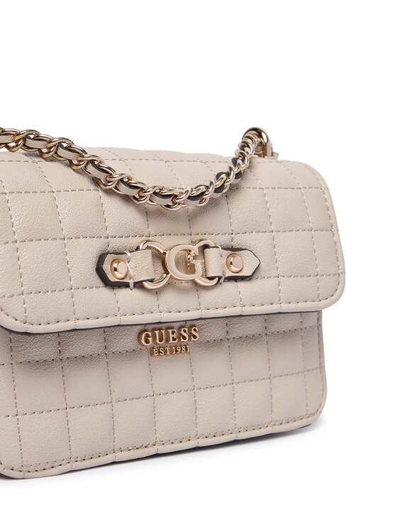 Guess Ročna torba Guess Nadira Mini HWQG84 24780 Bež