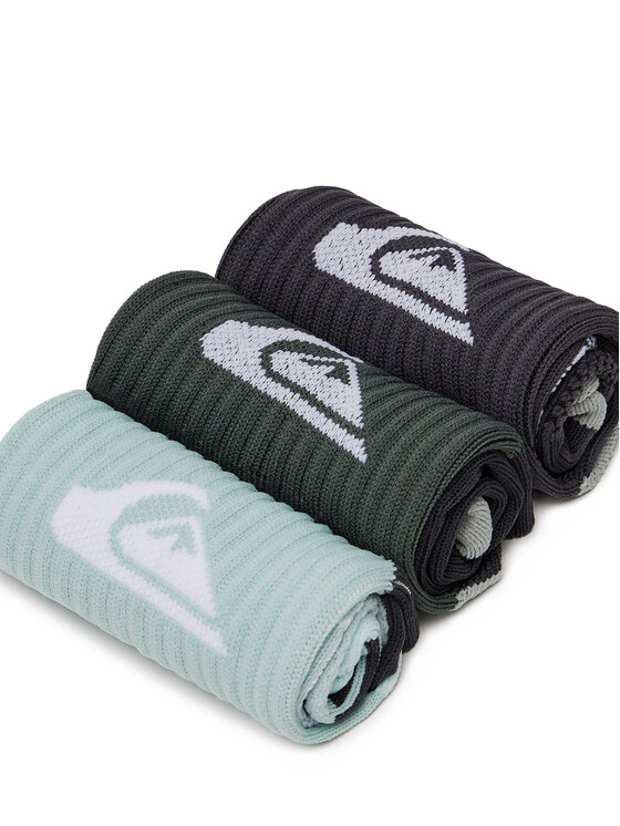 Quiksilver Dlhé ponožky Quiksilver AS_QUIKSILVER_103Z_SS25 (3-PACK) Zelená