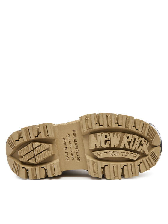 NEW ROCK Šnurovacia obuv NEW ROCK M-WALL373 Béžová