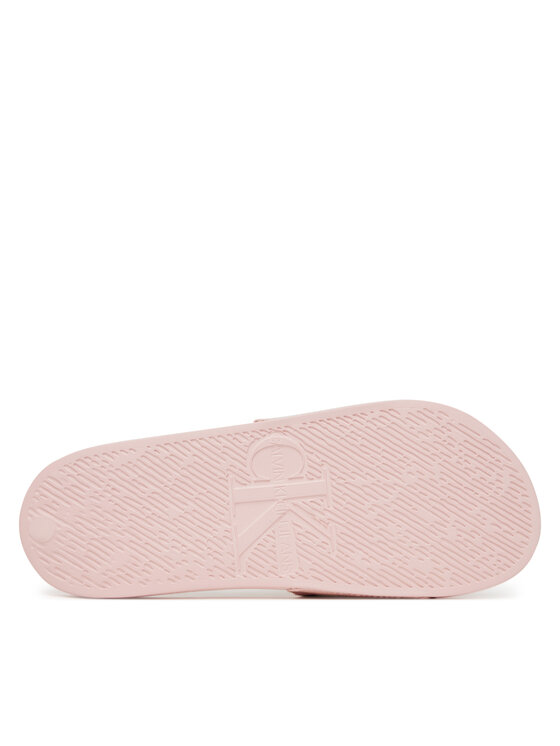 Calvin Klein Jeans Klapki Calvin Klein Jeans Slide Monogram Wn Logo Ck YW0YW01967 Różowy