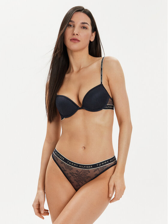 Tommy Hilfiger Tommy Hilfiger Klasikinės kelnaitės UW0UW05176 Tamsiai mėlyna