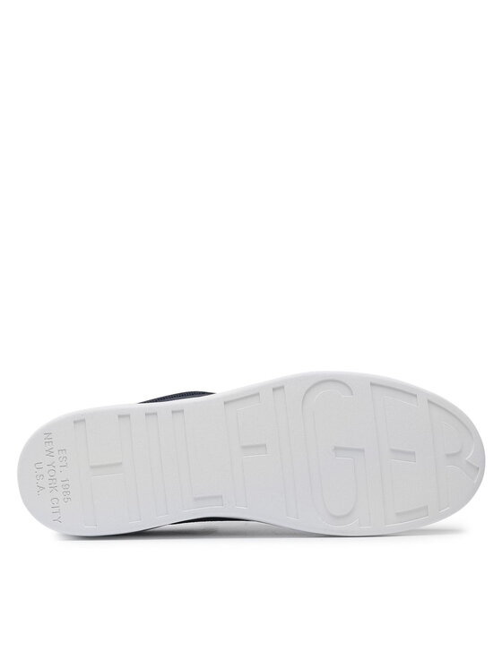 Tommy Hilfiger Tenisice Tommy Hilfiger Cupsole Court Stripes Knit Mix FM0FM03606 Tamnoplava