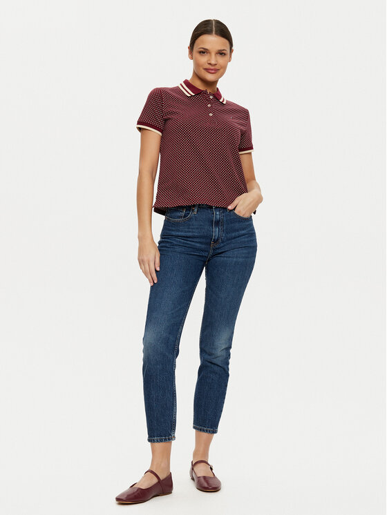 Tommy Hilfiger Tommy Hilfiger Polo WW0WW43928 Rojo Slim Fit