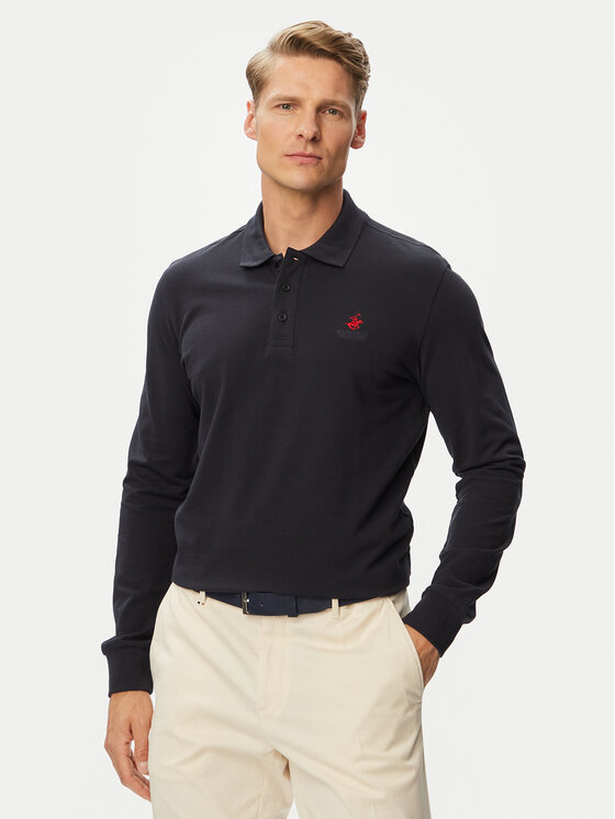 Beverly Hills Polo Club Beverly Hills Polo Club Поло P-SS26M-P424125 Cиній Regular Fit