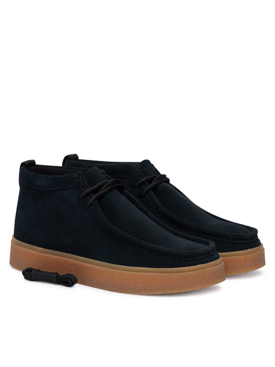 Clarks Šnurovacia obuv Clarks Boxbee WallaBT 26328017 Čierna