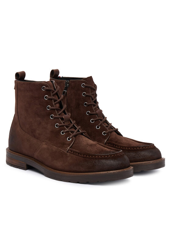 Tommy Hilfiger Polacchine Tommy Hilfiger Cleated W Moc FM0FM05599 Marrone