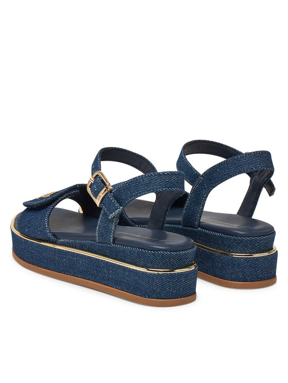 Tommy Hilfiger Sandály Tommy Hilfiger T3A2-33788-1828 S Tmavomodrá